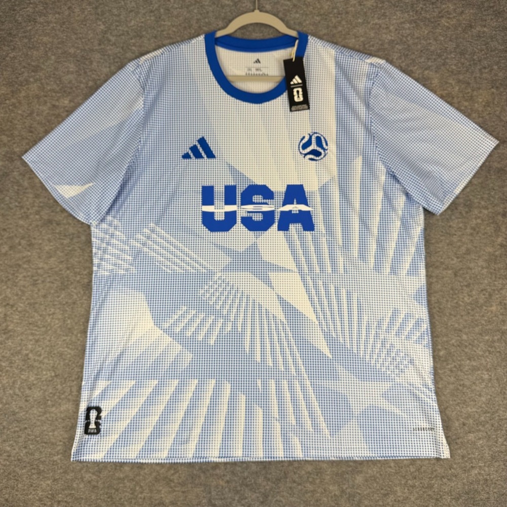 Adidas Aeroready FIFA World Cup 26 Team USA Jersey Slim Fit Mens 2XL XXL